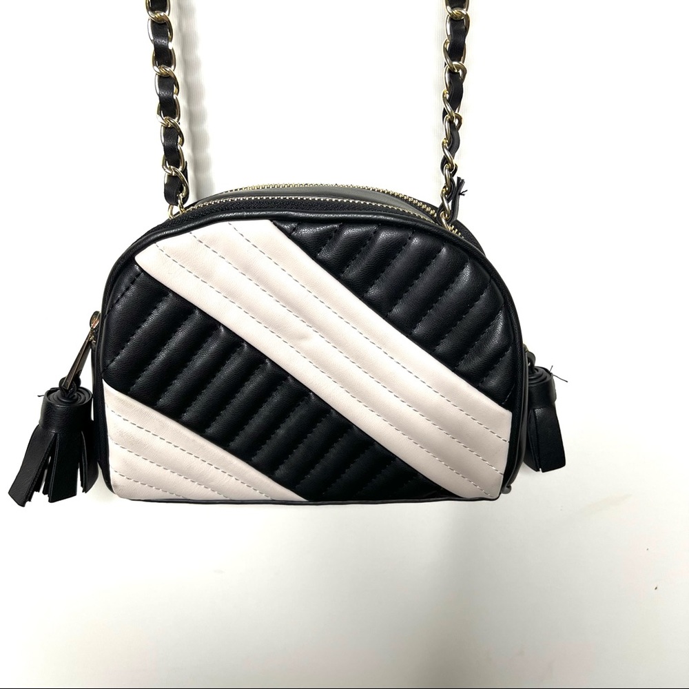 Zara Crossbody Bag Black White